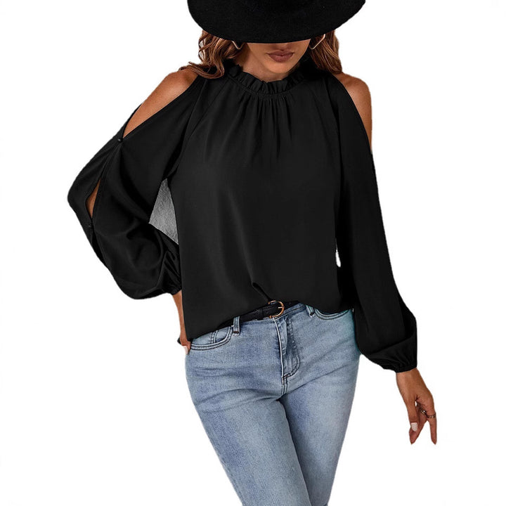 Damer Elegant topp med off-shoulder design och voluminösa ärmar Mirla-Eva Jonsson