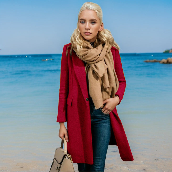 Damer Elegant trenchcoat med dubbelknäppning och högkvalitativt material Mirla-Eva Jonsson