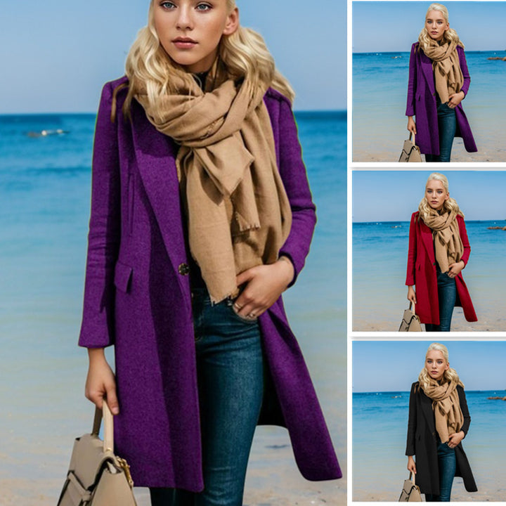 Damer Elegant trenchcoat med dubbelknäppning och högkvalitativt material Mirla-Eva Jonsson