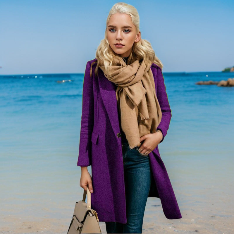 Damer Elegant trenchcoat med dubbelknäppning och högkvalitativt material Mirla-Eva Jonsson