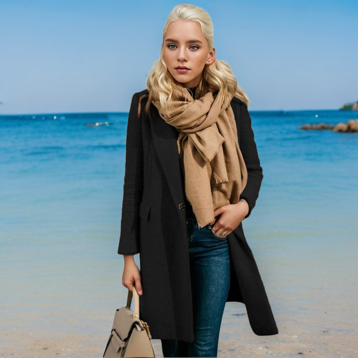 Damer Elegant trenchcoat med dubbelknäppning och högkvalitativt material Mirla-Eva Jonsson
