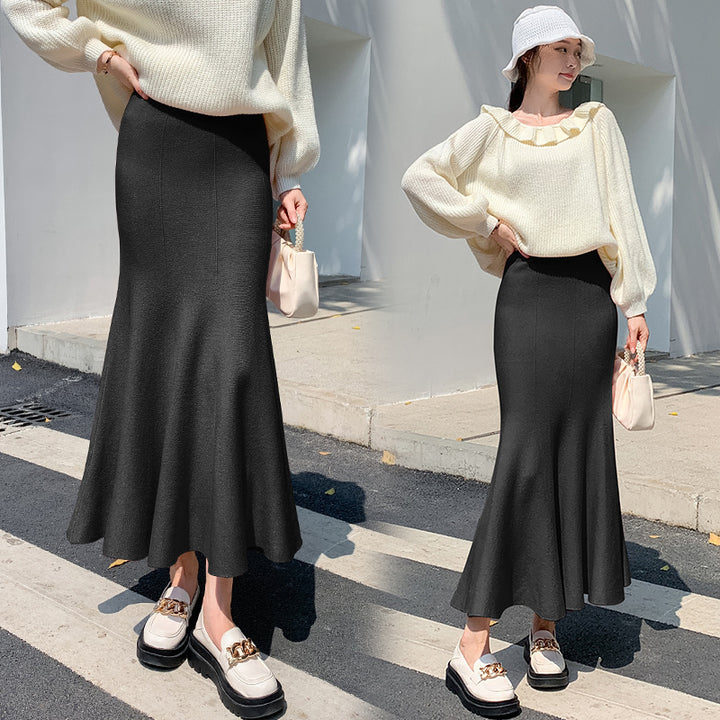 Damer Elegant, utställd maxikjol i lätt material Eva Jonsson-Eva Jonsson