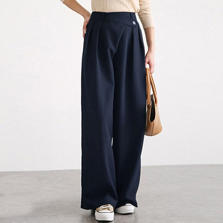 Damer Elegant vid byxor med hög midja och veck Mirla-Eva Jonsson