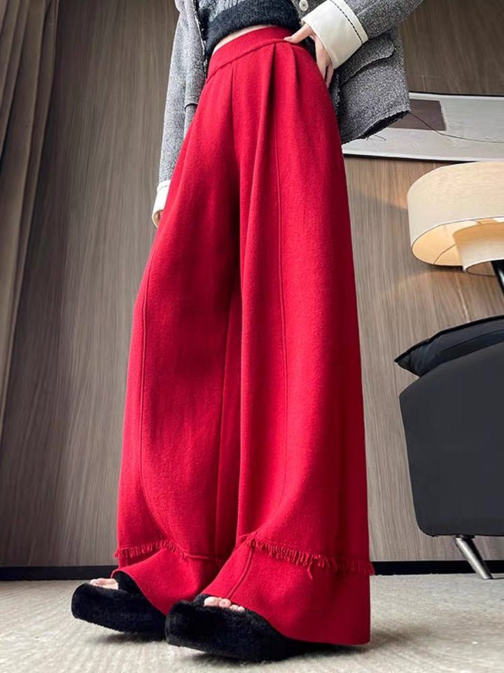 Damer Elegant, vidskuren byxa med fransar Eva Jonsson-Eva Jonsson