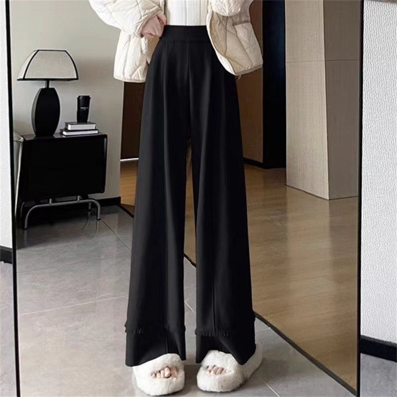 Damer Elegant, vidskuren byxa med fransar Eva Jonsson-Eva Jonsson