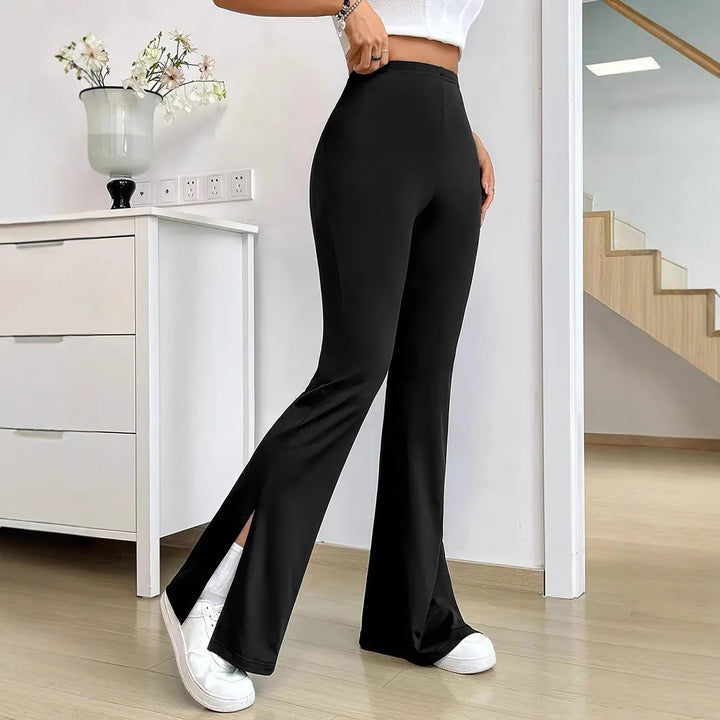 Damer Eleganta Bootcut-byxor med sidofickor Mirla-Eva Jonsson