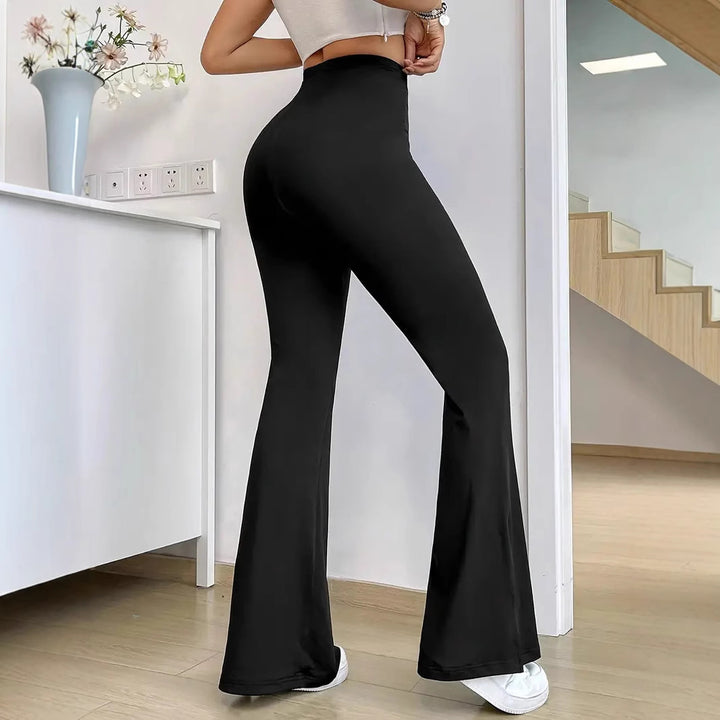 Damer Eleganta Bootcut-byxor med sidofickor Mirla-Eva Jonsson