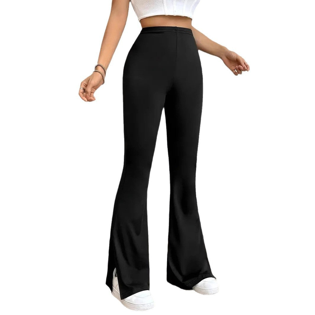 Damer Eleganta Bootcut-byxor med sidofickor Mirla-Eva Jonsson