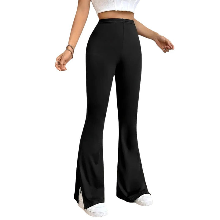 Damer Eleganta Bootcut-byxor med sidofickor Mirla-Eva Jonsson