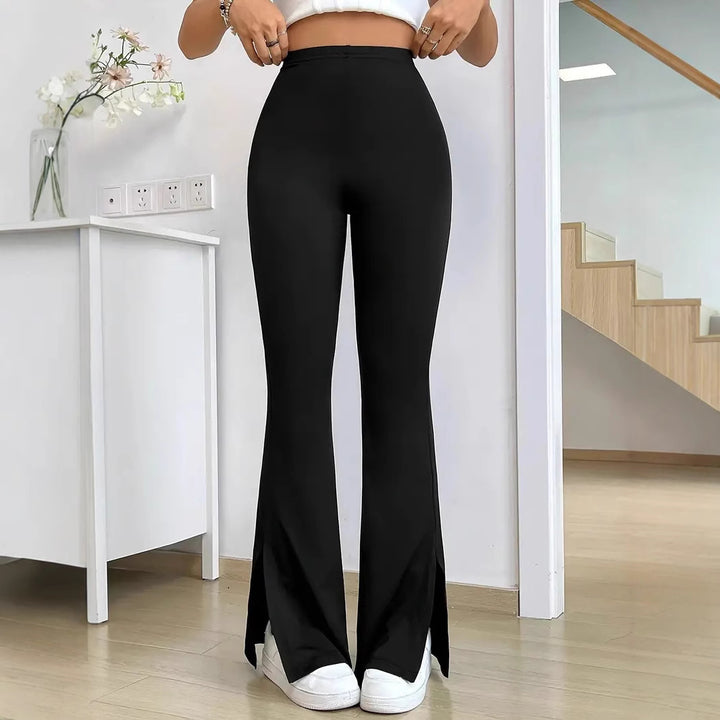 Damer Eleganta Bootcut-byxor med sidofickor Mirla-Eva Jonsson