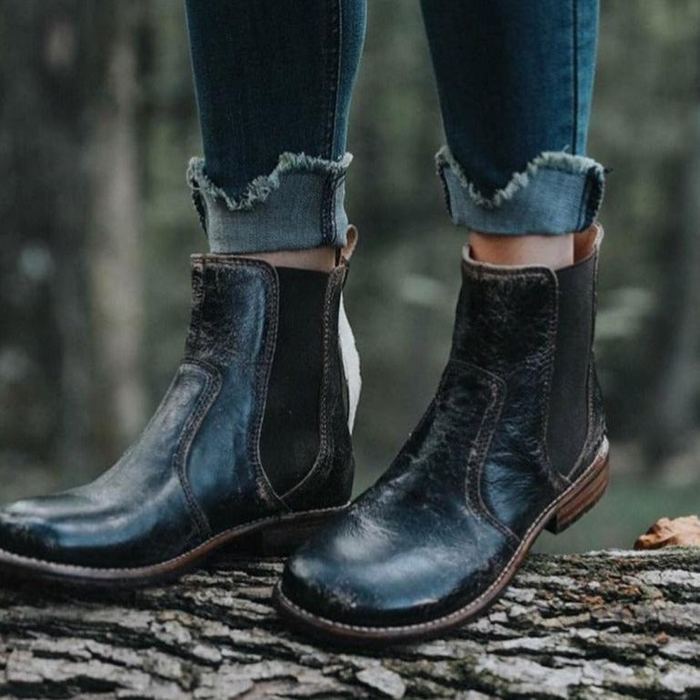 Damer Eleganta Chelsea Boots av högkvalitativt läder Mirla-Eva Jonsson