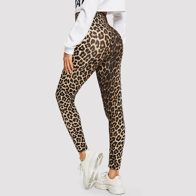 Damer Eleganta Leggings i modernt leopardsmönster Mirla-Eva Jonsson