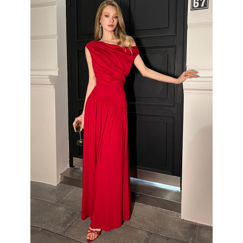 Damer Eleganta Maxiklänning med Draperingsdetaljer Mirla-Eva Jonsson