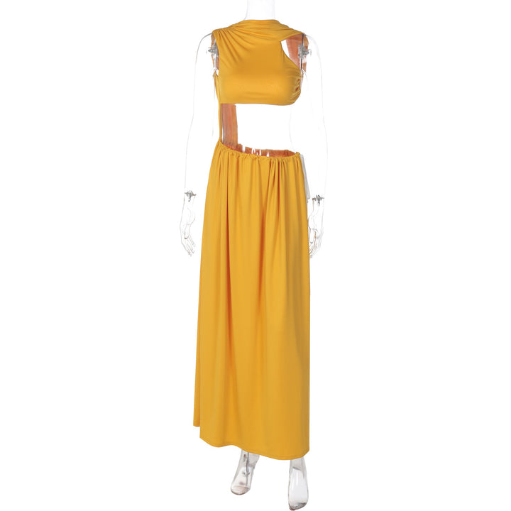 Damer Eleganta Maxiklänning med sofistikerad cut-out-design och flödande snitt Mirla-Eva Jonsson