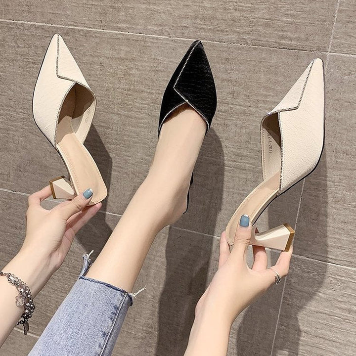 Damer Eleganta Mules med Spetsig Tåområde och Snygg Glans Mirla-Eva Jonsson