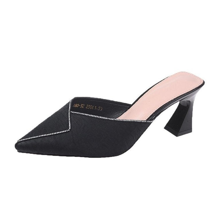 Damer Eleganta Mules med Spetsig Tåområde och Snygg Glans Mirla-Eva Jonsson