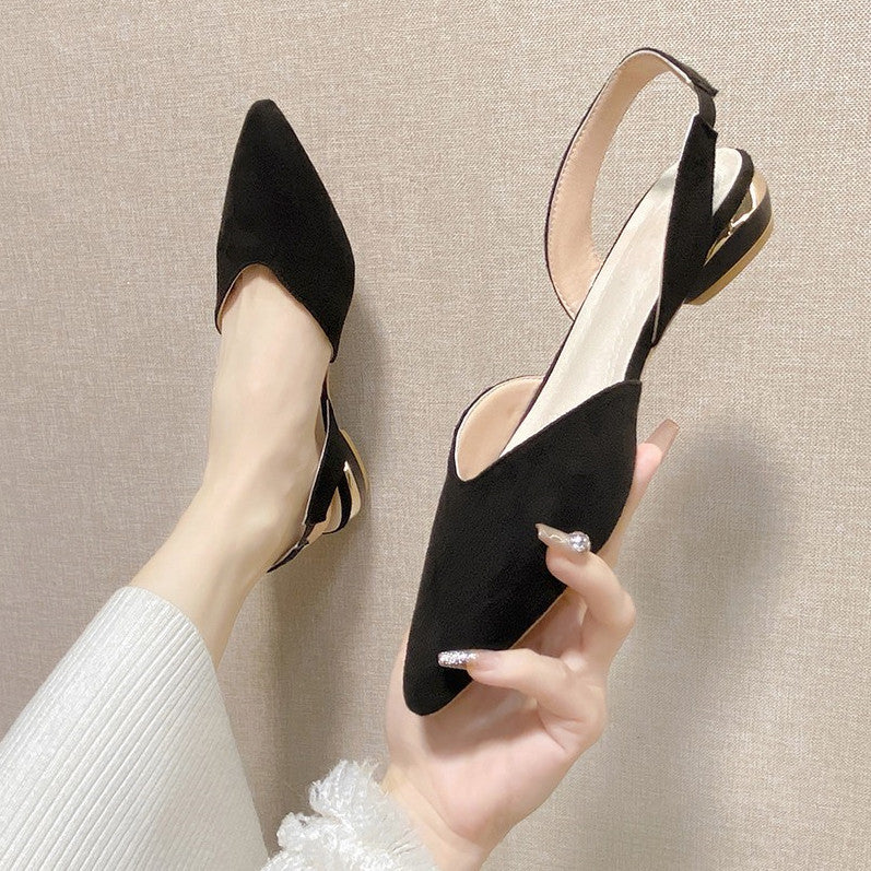 Damer Eleganta Slingback Ballerinor med Justerbar Remdesign Mirla-Eva Jonsson