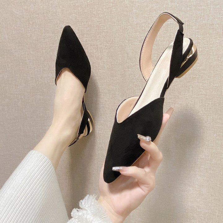 Damer Eleganta Slingback Ballerinor med Justerbar Remdesign Mirla-Eva Jonsson