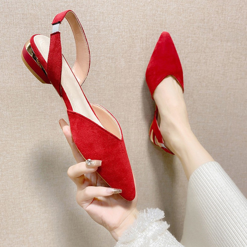Damer Eleganta Slingback Ballerinor med Justerbar Remdesign Mirla-Eva Jonsson