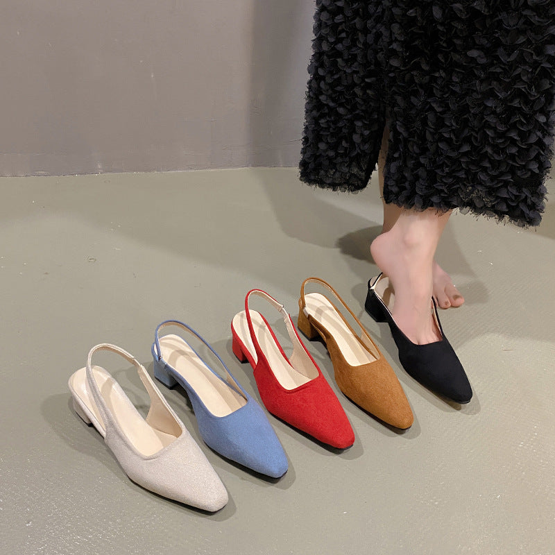 Damer Eleganta Slingback Blockklack Mules Mirla-Eva Jonsson
