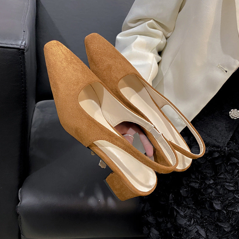 Damer Eleganta Slingback Blockklack Mules Mirla-Eva Jonsson
