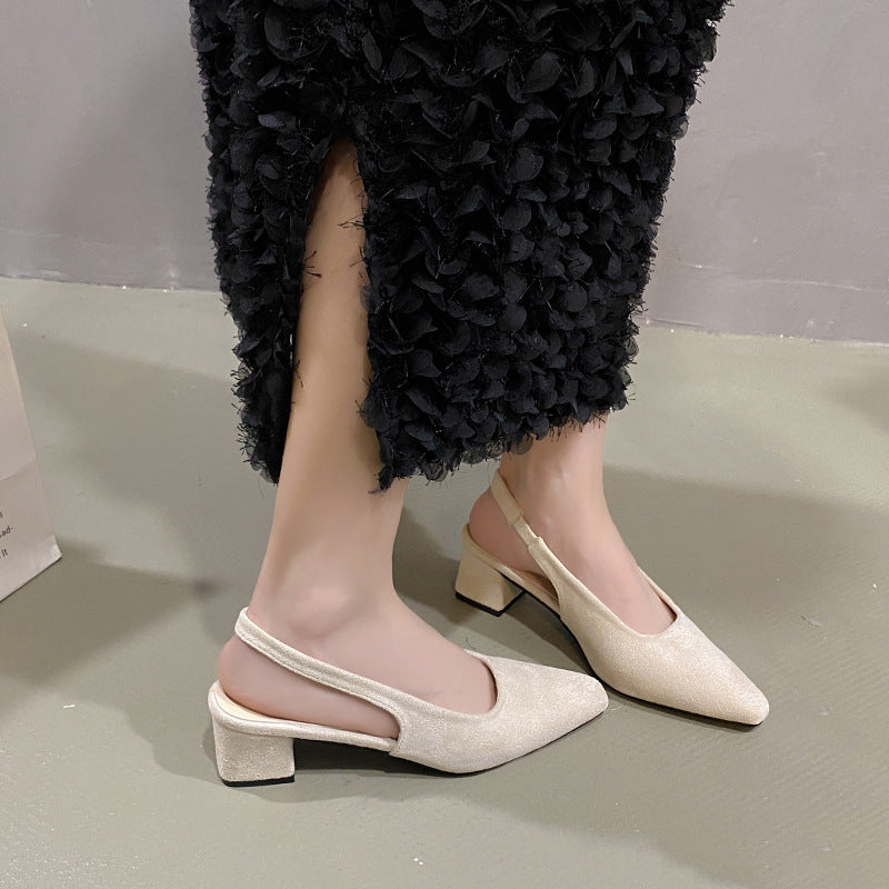 Damer Eleganta Slingback Blockklack Mules Mirla-Eva Jonsson