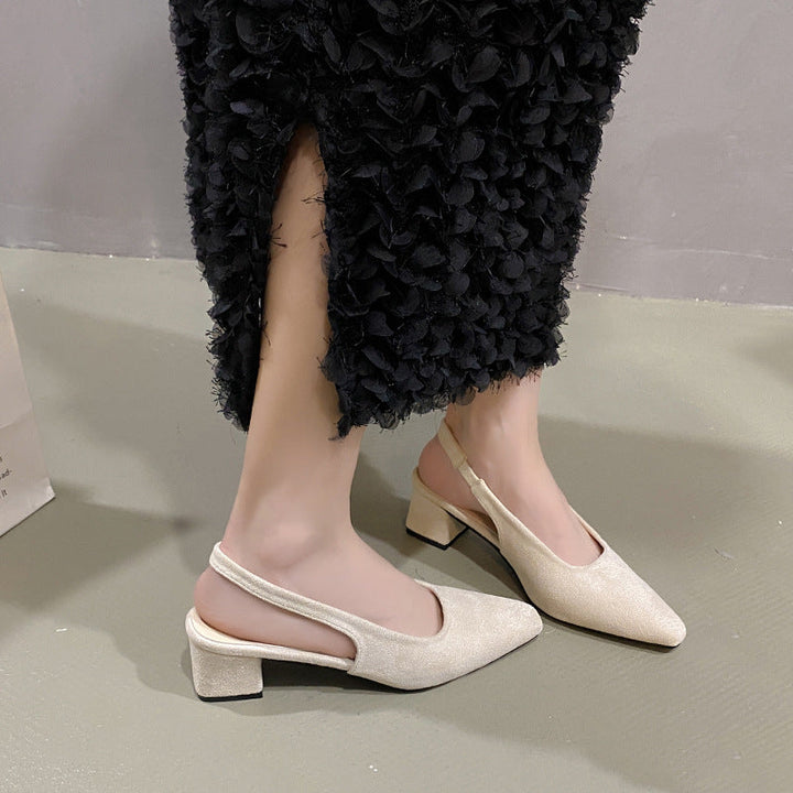 Damer Eleganta Slingback Blockklack Mules Mirla-Eva Jonsson