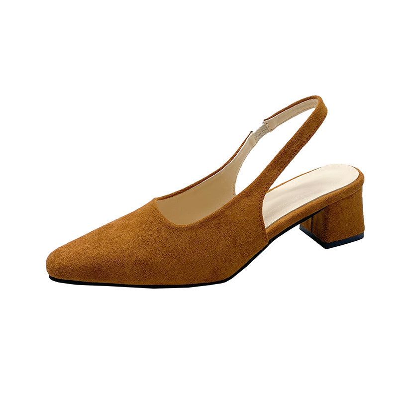 Damer Eleganta Slingback Blockklack Mules Mirla-Eva Jonsson