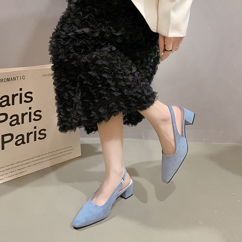 Damer Eleganta Slingback Blockklack Mules Mirla-Eva Jonsson