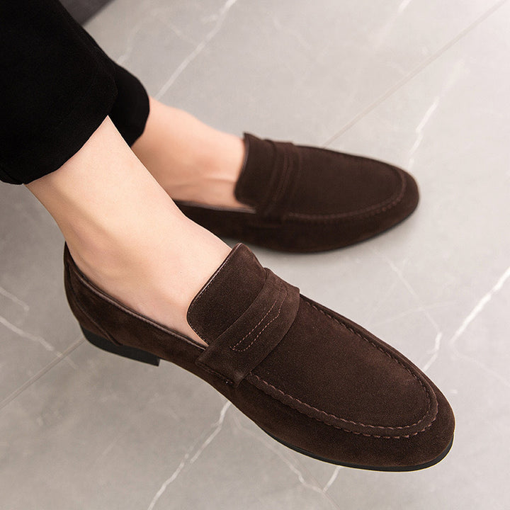 Damer Eleganta Slip-ons i Mocka Mirla-Eva Jonsson