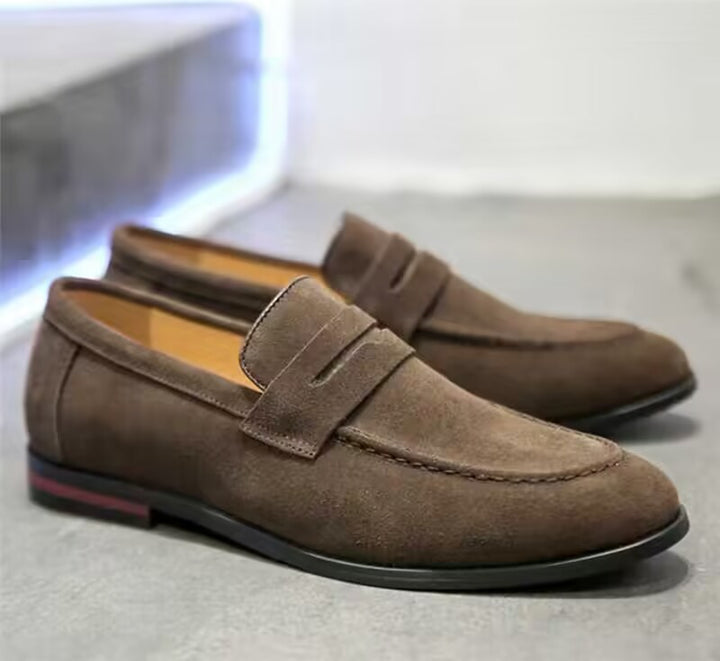 Damer Eleganta Slip-ons i Mocka Mirla-Eva Jonsson