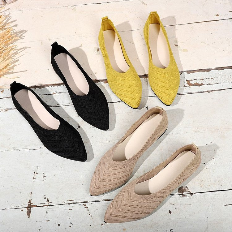 Damer Eleganta Spets Ballerinas med Mode Stickdesign Mirla-Eva Jonsson