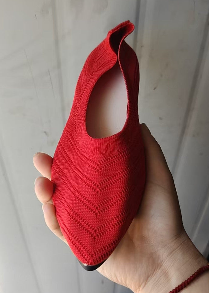 Damer Eleganta Spets Ballerinas med Mode Stickdesign Mirla-Eva Jonsson