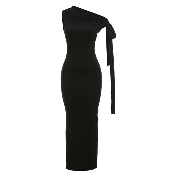 Damer Eleganta figurformande One-Shoulder-Maxiklänning med slinga Mirla-Eva Jonsson