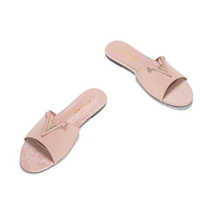 Damer Eleganta och Bekväma Slides med Smyckesdetalj Mirla-Eva Jonsson