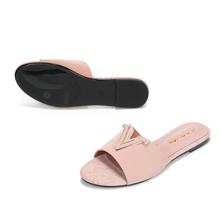 Damer Eleganta och Bekväma Slides med Smyckesdetalj Mirla-Eva Jonsson