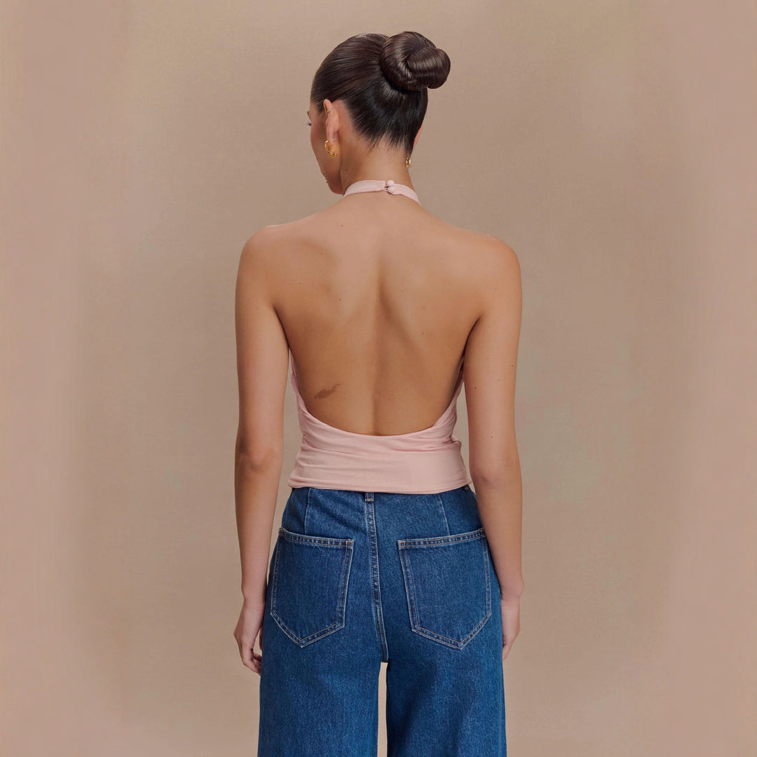 Damer Eleganta volangstopp med högkragigt design Mirla-Eva Jonsson
