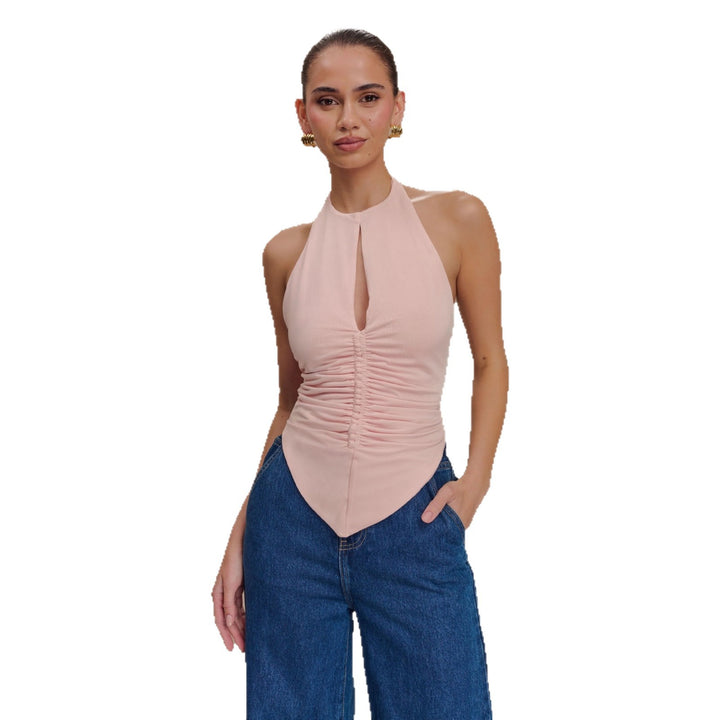 Damer Eleganta volangstopp med högkragigt design Mirla-Eva Jonsson