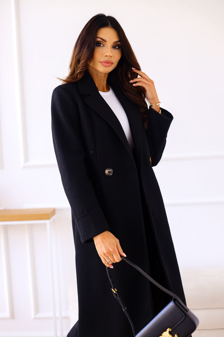 Damer Elegantullkappa med klassisk slag och tidlös design Mirla-Eva Jonsson