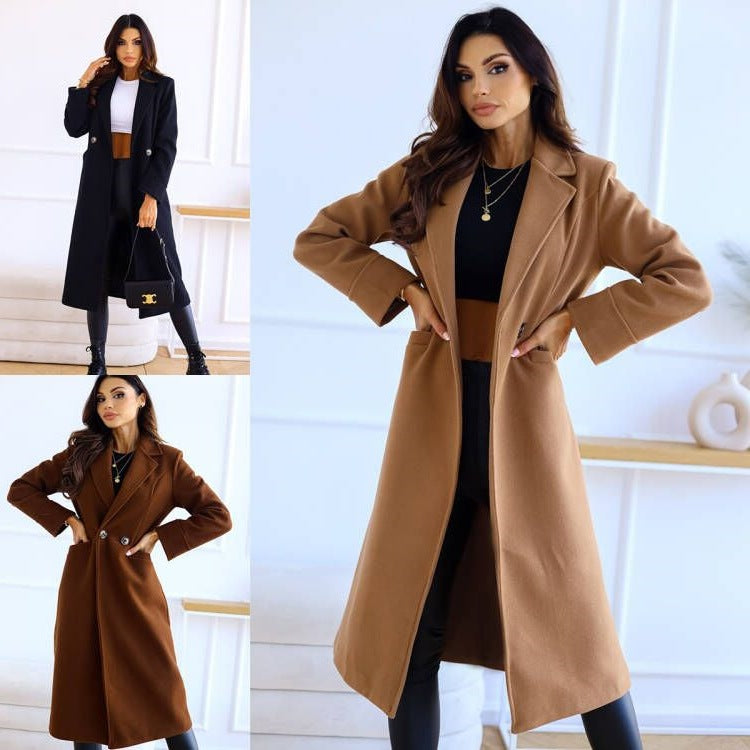 Damer Elegantullkappa med klassisk slag och tidlös design Mirla-Eva Jonsson
