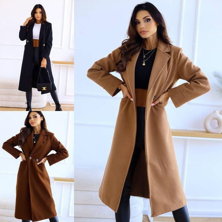 Damer Elegantullkappa med klassisk slag och tidlös design Mirla-Eva Jonsson