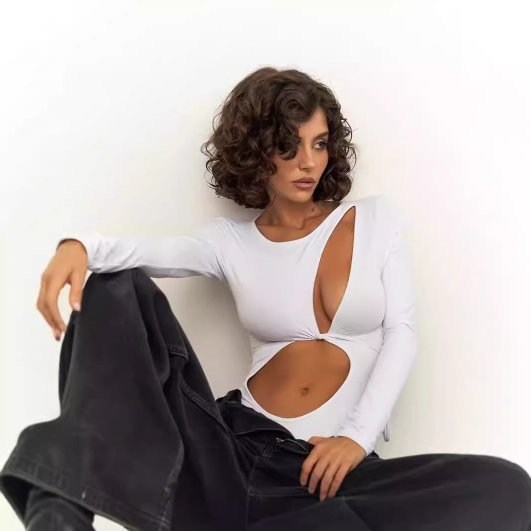 Damer Endelad baddräkt med innovativ cut-out och lång ärm Eva Jonsson-Eva Jonsson