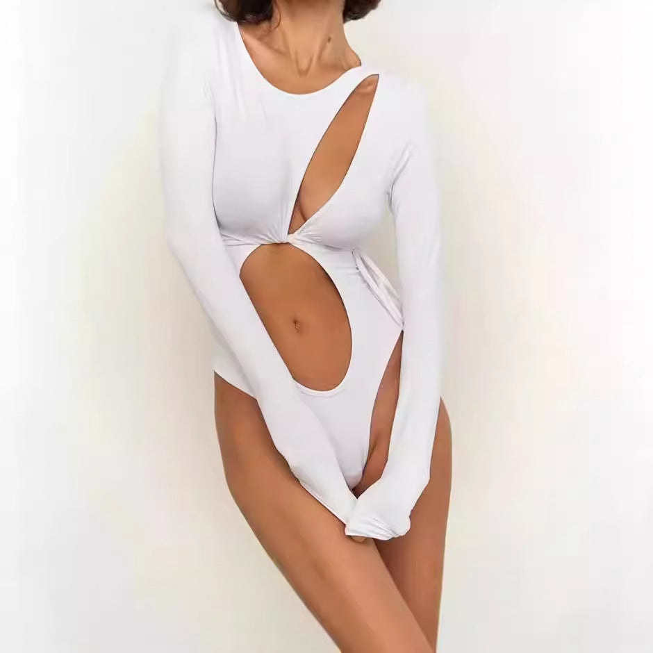 Damer Endelad baddräkt med innovativ cut-out och lång ärm Eva Jonsson-Eva Jonsson