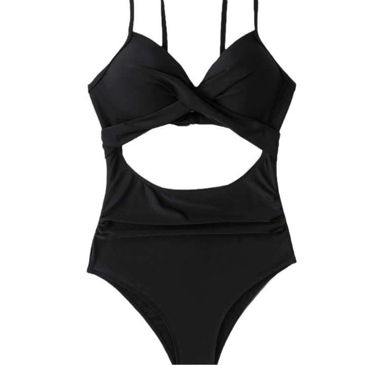 Damer Endelad baddräkt med modern cut-out och elegant vridningdesign Mirla-Eva Jonsson