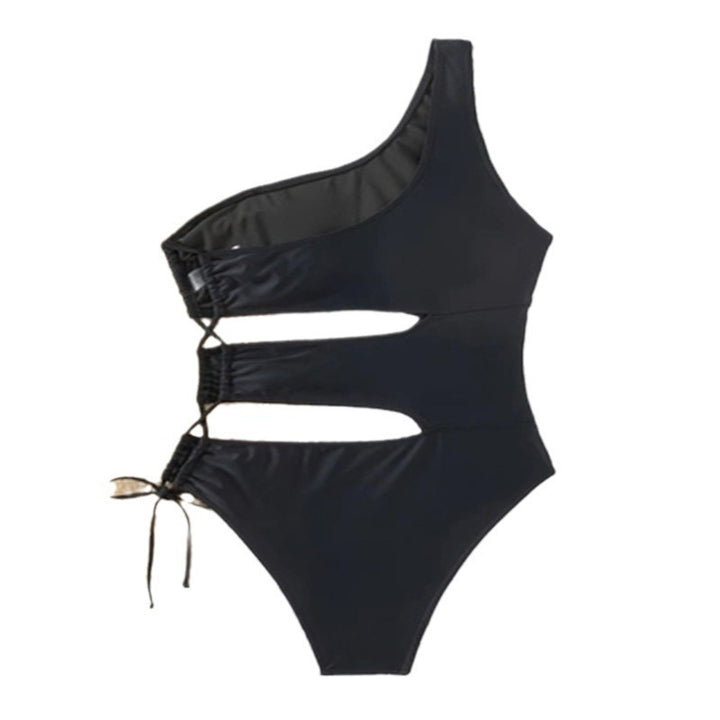 Damer Ensidig baddräkt med modern cut-out och sportig design Mirla-Eva Jonsson