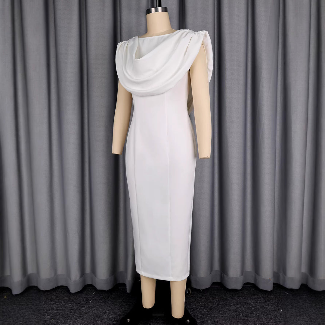 Damer Etuikläning med elegant drapering Mirla-Eva Jonsson