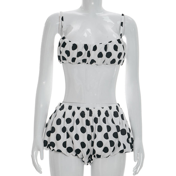 Damer Färgglad Bikini Set med Volanger och Glamour-detaljer Mirla-Eva Jonsson