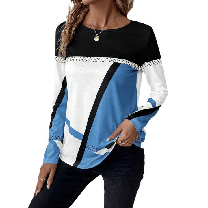 Damer Fashion Långärmad T-shirt med grafiskt mönster Mirla-Eva Jonsson
