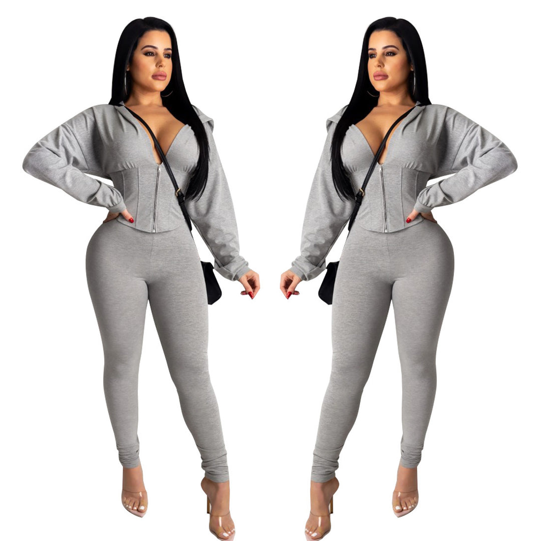 Damer Figurformad Jumpsuit med huva och figursydd skärning Mirla-Eva Jonsson