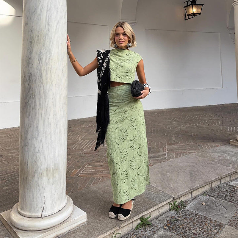 Damer Figurformad Tvådelad med Skärmdetaljer Mirla-Eva Jonsson